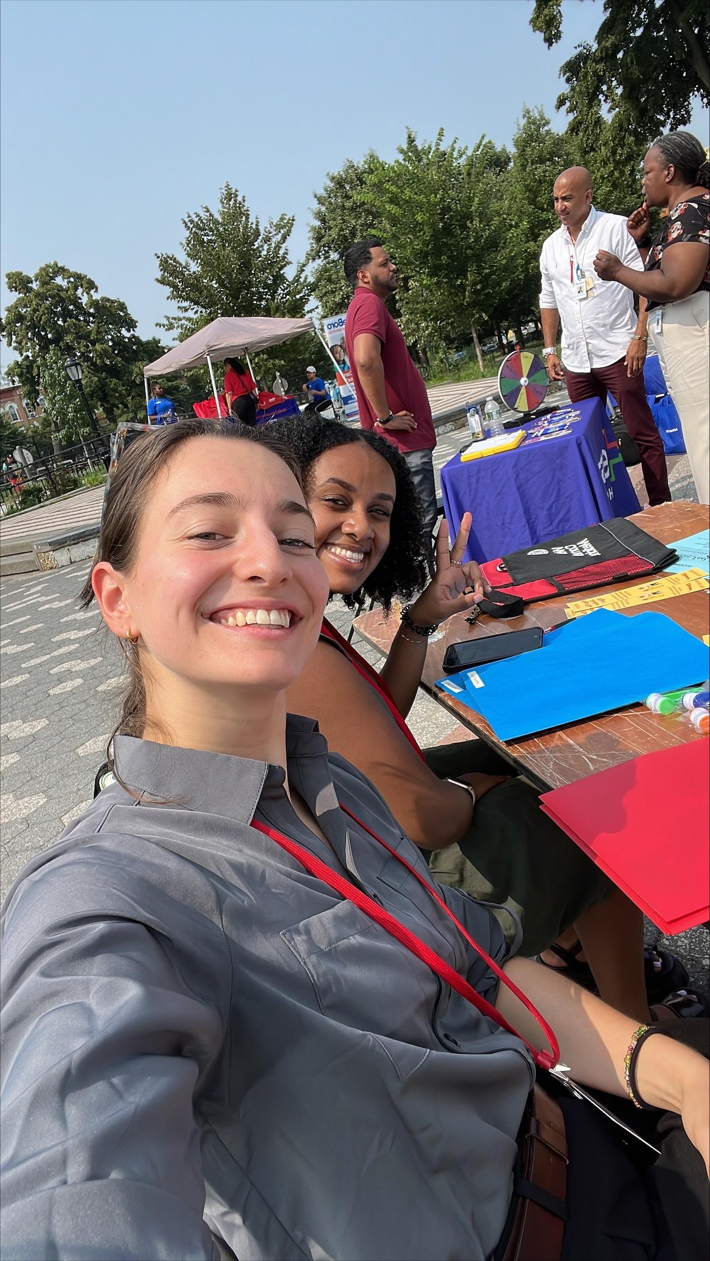 RiseBoro Health Fair with Talya and Rebecca